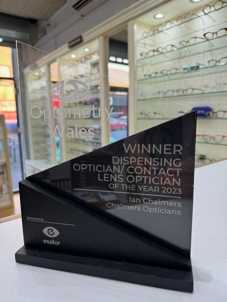Wide selection of frames available from local Cardiff Opticans, Chalmers